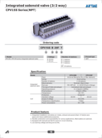 AIRTAC CPV15S CATALOG CPV15S SERIES(NPT): INTEGRATED SOLENOID VALVES & VALVE SYSTEMS